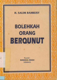 Image of BOLEHKAH ORANG BERQUNUT