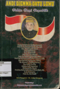 Image of Andi Djemma Datu Luwu Tahta bagi republik