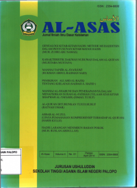 Image of AL-ASAS: Jurnal Ilmiah Ilmu Dasar Keislaman