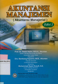 Image of Akuntansi manajemen = Akuntansi manajerial