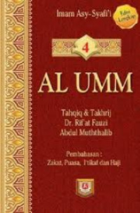 Image of AL UMM ; Tahqiq & Takhrij Dr. Rif'at Fauzi Abdul Muththalib Buku 4