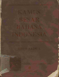 Image of Kamus Besar Bahasa Indonesia Edisi Kedua
