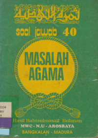 Image of Soal Jawab 40 masalah agama