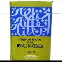 Image of Terjemah singkat Tafsir Ibnu Katsier Jilid VI
