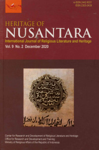 Image of Heritage of Nusantara : International jaurnal of religious literature and haritage